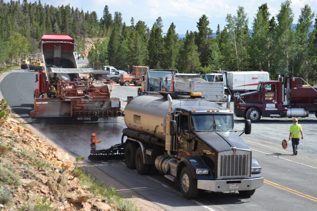 asphalt pavement maintenance work