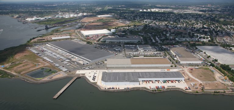 aerial view of STERIS building