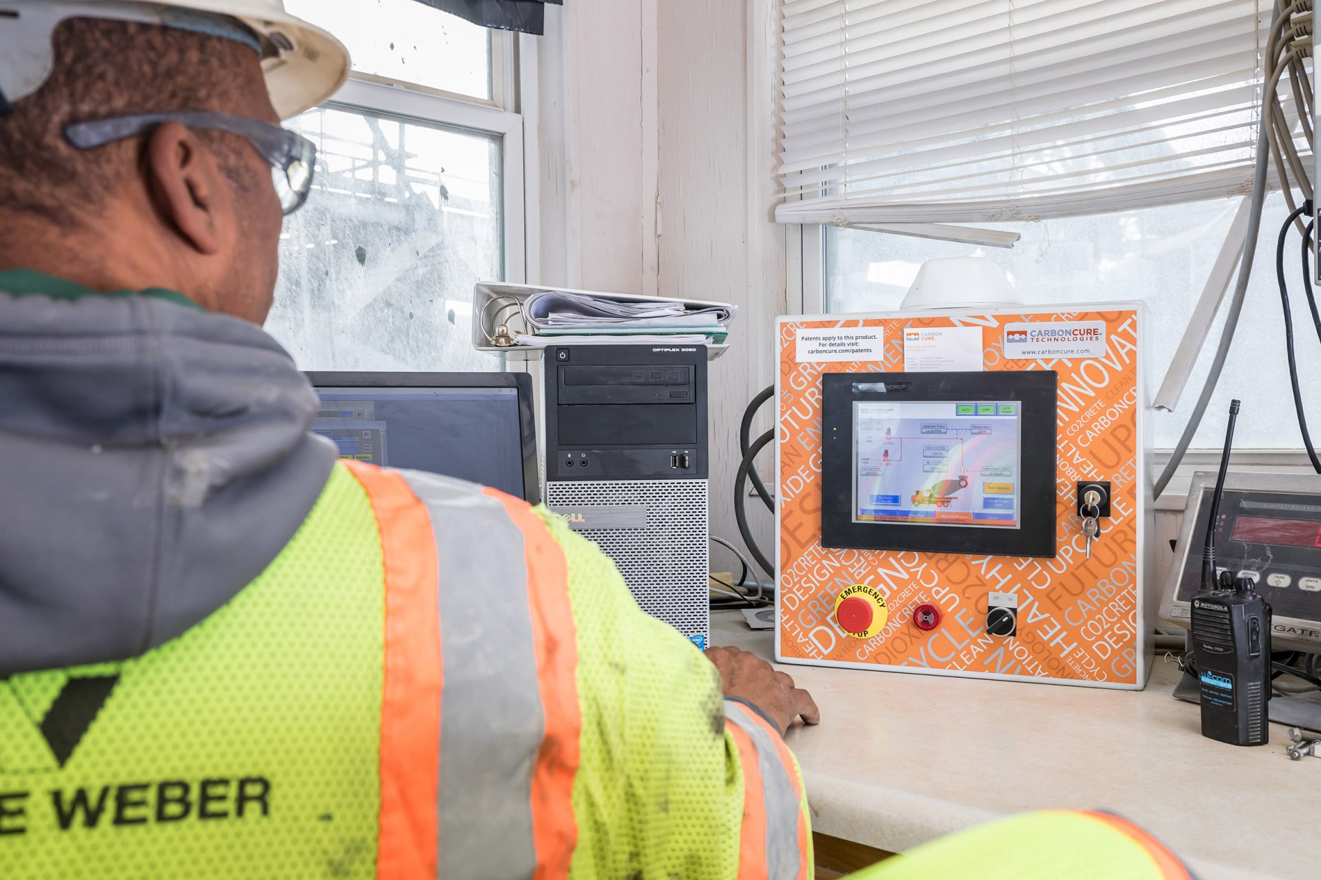 Control Box in Ready Mix Concrete Control Room