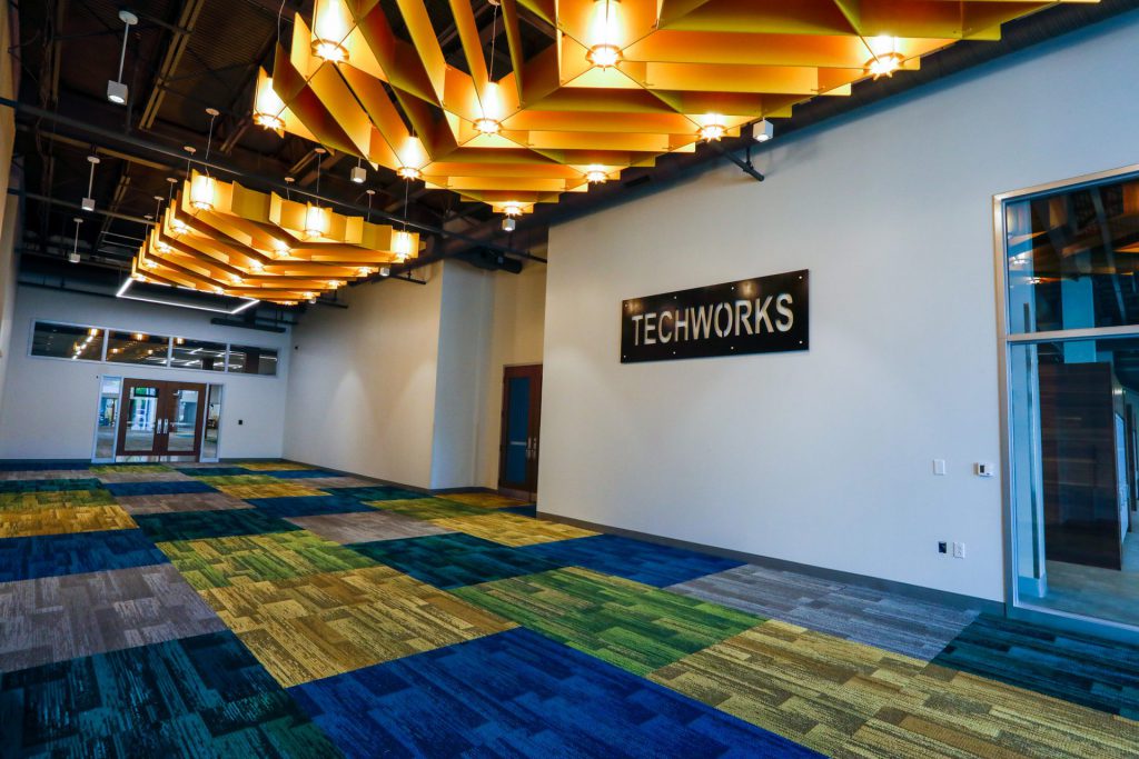 interior of Techworks office building