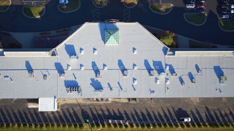 IRC Roofing project aerial view