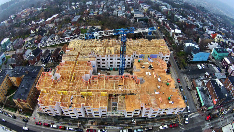 US Framing project aerial view